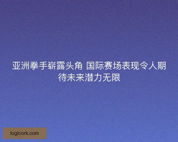 亚洲拳手崭露头角 国际赛场表现令人期待未来潜力无限