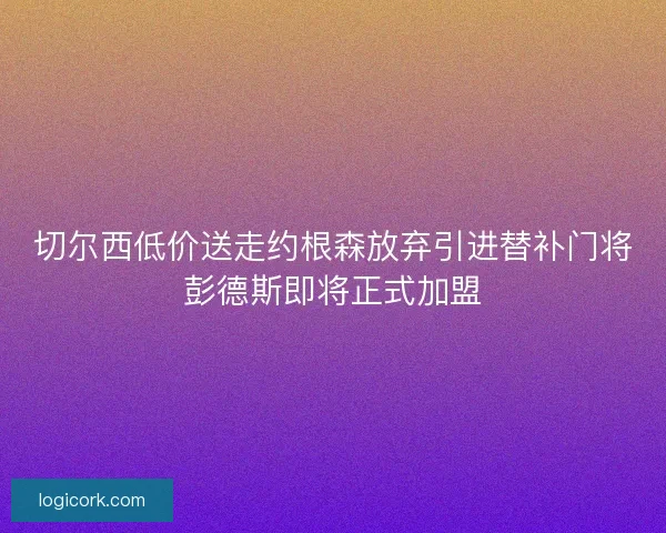 切尔西低价送走约根森放弃引进替补门将彭德斯即将正式加盟