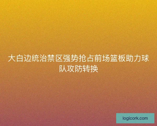 大白边统治禁区强势抢占前场篮板助力球队攻防转换